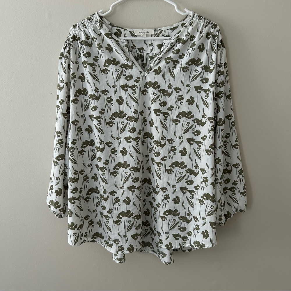 Ina Black and White Sailor Collar Tunic Relaxed Fit